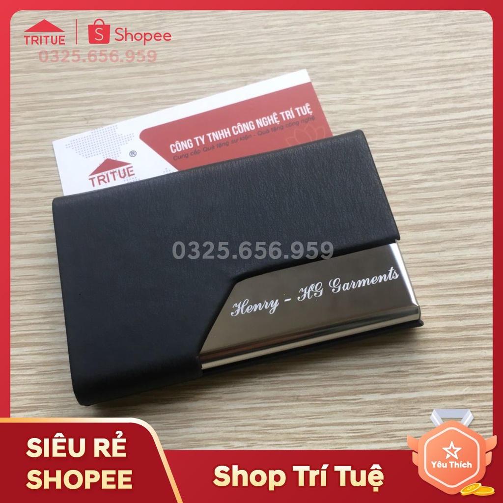 Ví đựng name card cao cấp giành cho Giám Đốc, Hộp đựng card visit cao cấp đẹp cho nam giới, Hộp card khắc laze cao cấp.