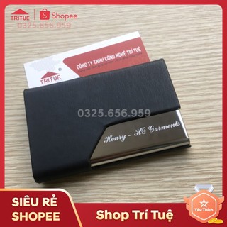 Ví đựng name card cao cấp giành cho Giám Đốc, Hộp đựng card visit cao cấp đẹp cho nam giới, Hộp card khắc laze cao cấp.