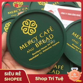 Đế lót ly, miếng kê cốc bán có sẵn và nhận in logo theo yêu cầu giá rẻ, miếng lót cốc chống tràn nước