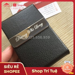 Mẫu ví đựng name card dành cho nam đẹp nhất, hộp đựng card visit tặng sếp nam khắc tên lấy ngay
