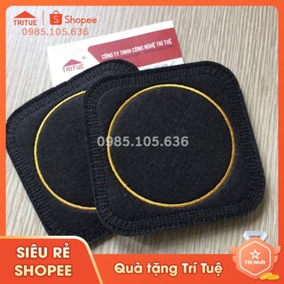 Lót Ly Vải Nỉ 3 Lớp Vuông Đen Có Sẵn - Lót Cốc Dùng Cho Quán Cafe, Nhà Hàng..Siêu Sạch Thấm Hút Nước