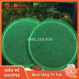 Miếng Lót Ly Vải Nỉ Màu Xanh - Lót Ly Thấm Hút Nước Dùng Cho Quán Cafe