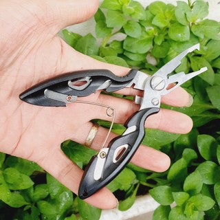 Sale-bộ kìm kẹp cá đa năng gỡ lưỡi câu bộ combo kìm kẹp gắp cá inox