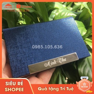Khắc Laser Lên Hộp Đựng Card, Ví Đựng Danh Thiếp
