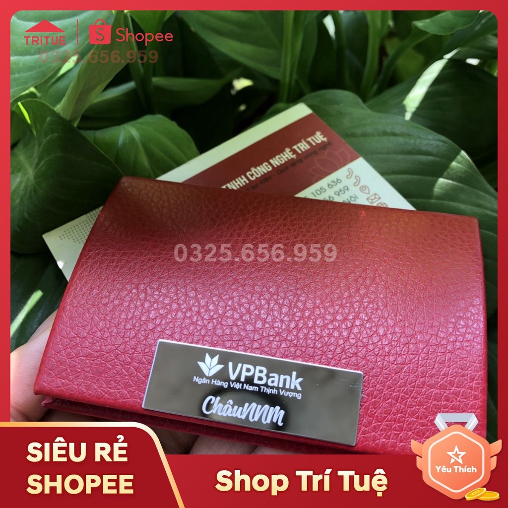 {GIảm giá 10%} Mẫu ví đựng danh thiếp được nhiều khách yêu thích nhất, hộp đựng name card visit khắc tên giá rẻ