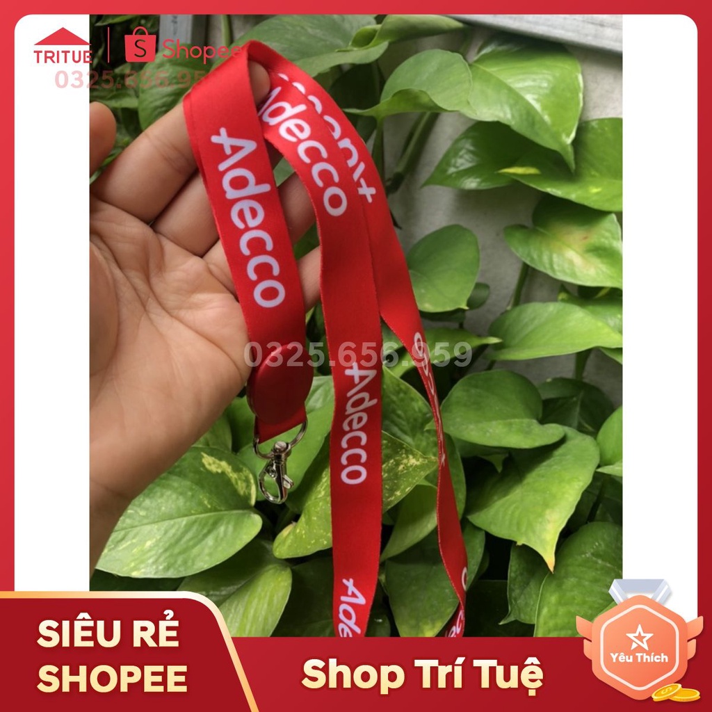 Xưởng in dây đeo thẻ nhân viên theo yêu cầu, hàng đặt trước nhận in từ 10 dây, thẻ đeo tên nhân viên ở HÀ NỘI
