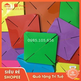 Chong chóng nhựa 4 cánh treo dây/ cán cầm trang trí khu vui chơi trẻ em, combo 100 chiếc