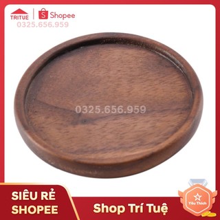 Lót cốc gỗ óc chó kê cốc cho nhân viên văn phòng, kê cốc dùng trong gia đình, kê cốc lót cốc cho quá cafe bằng gỗ