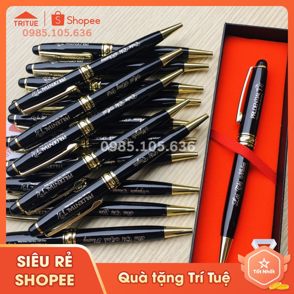 Bút Kim Loại Khắc Tên( Kèm Hộp )