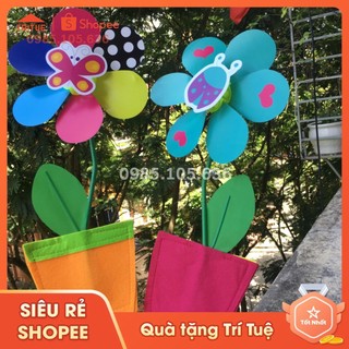Chong Chóng Nhựa Hình Chậu Hoa Xinh Xắn