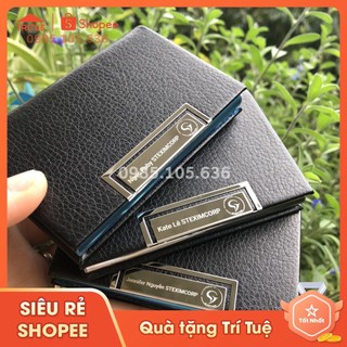 Hộp đựng namecard bằng da mềm khắc nội dung theo yêu cầu