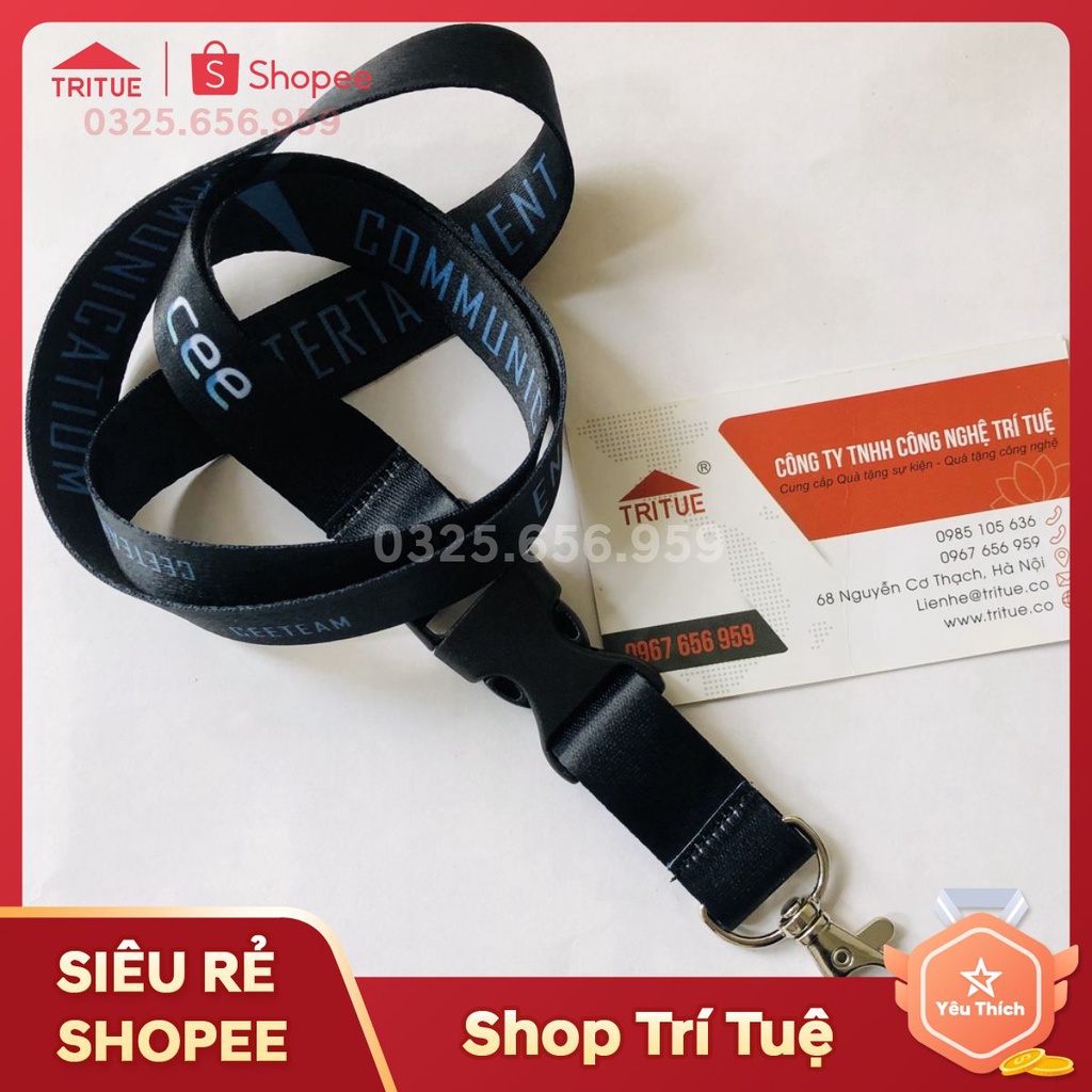 Đặt in dây đeo thẻ cho nhân viên tại Hồ Chí MInh, in dây đeo thẻ tên học sinh sinh viên giá rẻ đẹp nhất