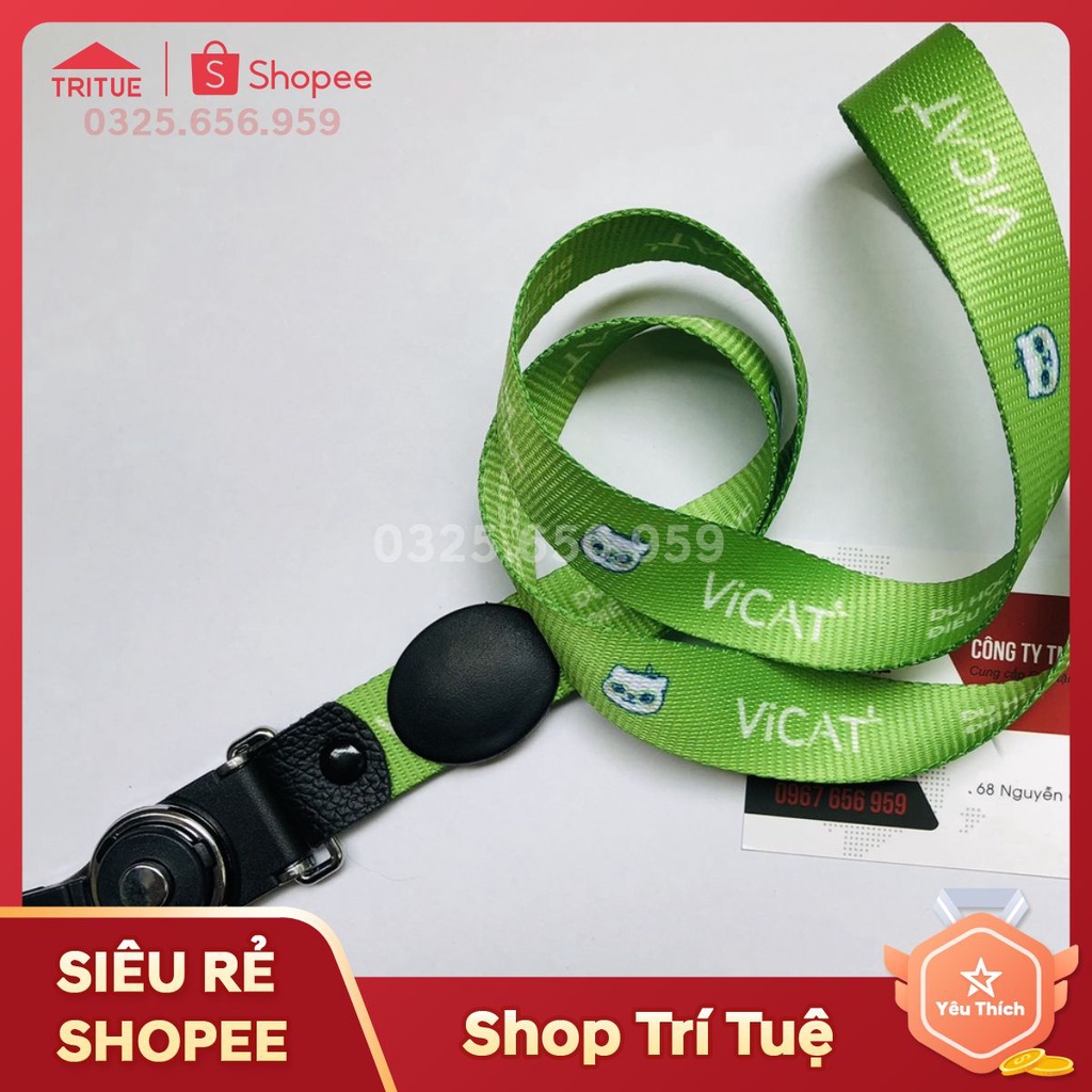 Dây đeo cổ, dây đeo thẻ nhân viên cao cấp in theo yêu cầu giá rẻ nhất Hà Nội