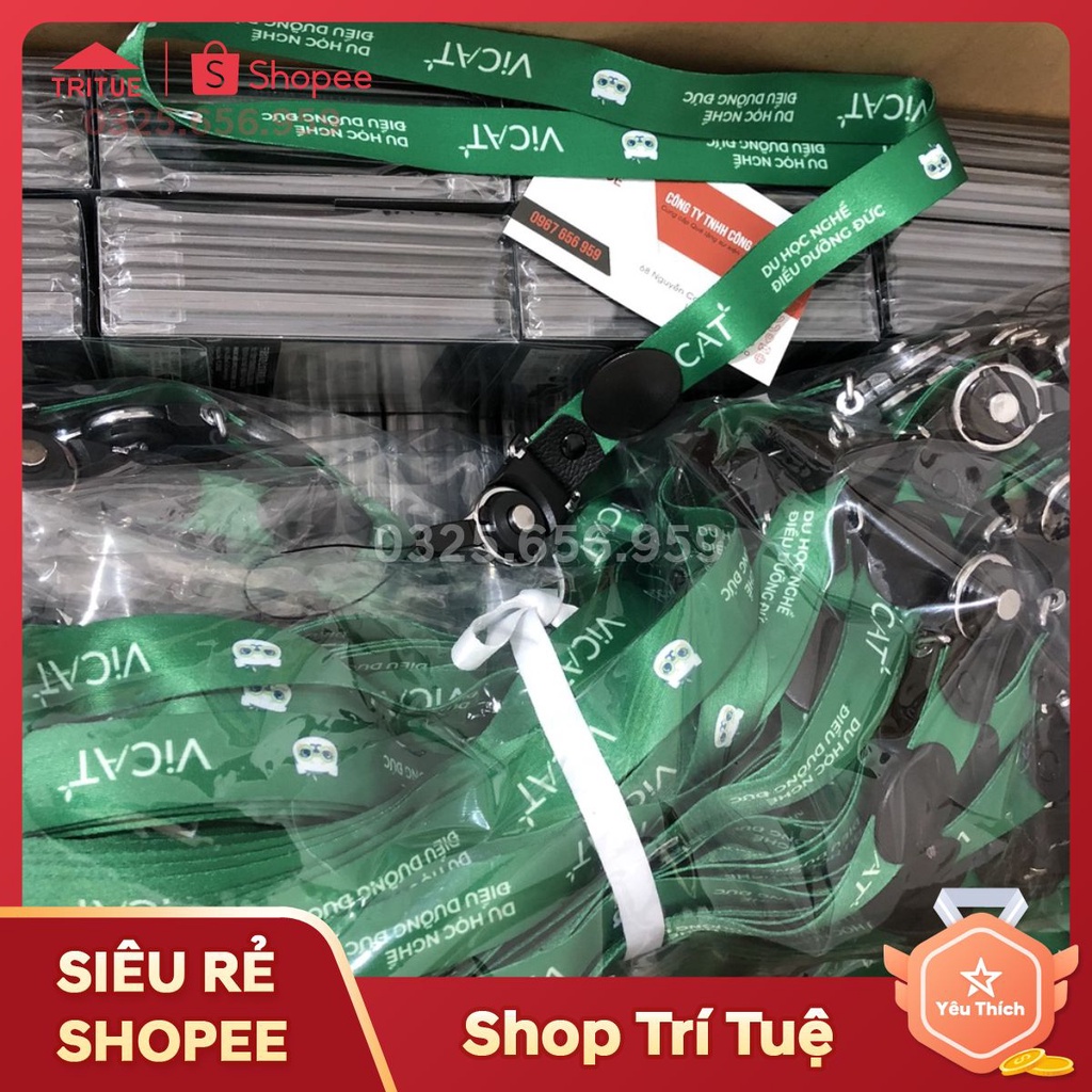 Đặt in dây đeo thẻ sinh viên dùng cho sự kiện, dây đeo bảng tên cho nhan viên công ty nhận in từ 10 dây
