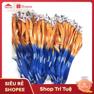 In logo lên dây đeo thẻ theo yêu cầu cho nhân viên văn phòng giá rẻ, in dây đeo thẻ học sinh sinh viên