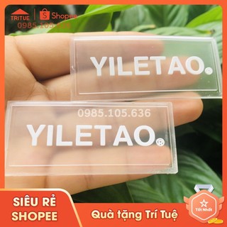 Mác cao su nhựa trong, mẫu tem mác cho quần áo in ấn theo yêu cầu