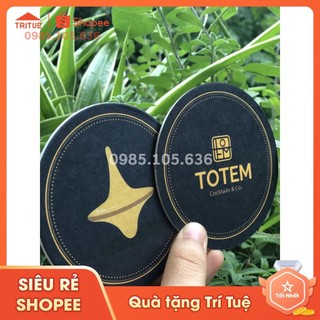 Lót ly giấy để bàn, miếng lót cốc giấy thấm nước in logo theo yêu cầu giá rẻ