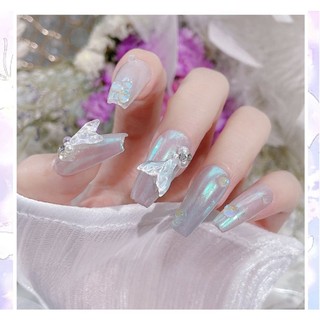 Charm Đuôi Cá Màu Macaron Xà Cừ Hàn Quốc Đính Móng