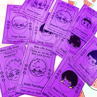 Card Blue Lock | Thẻ bài Blue Lock bóc Pack nhân phẩm | Anime Blue Lock | Card Anime