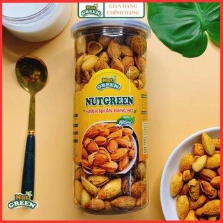 Hạt hạnh nhân, hạnh nhân rang bơ nutgreen thơm giòn 500g, hạnh nhân mật ong, hạt hạnh nhân mỹ vỏ mỏng