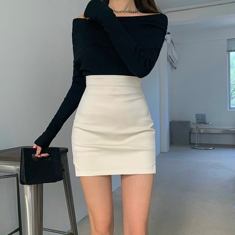 Chân Váy DA PHỐI DÂY KÉO XẺ TÀ 1 BÊN, Cá Tính Sành Điệu Size S M L