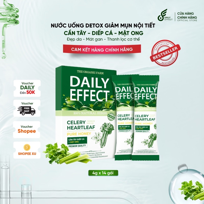 Nước Uống Giảm Mụn DAILY EFFECT (Đẹp Da - Mát Gan - Thanh Lọc Cơ Thể)