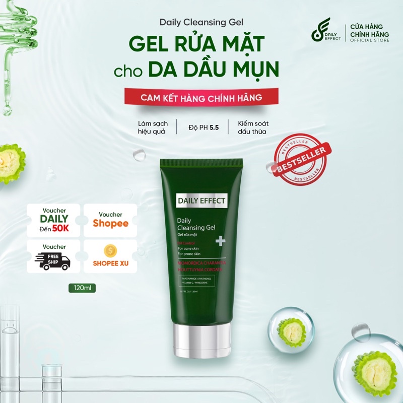 Gel Rửa Mặt DAILY EFFECT 120ml