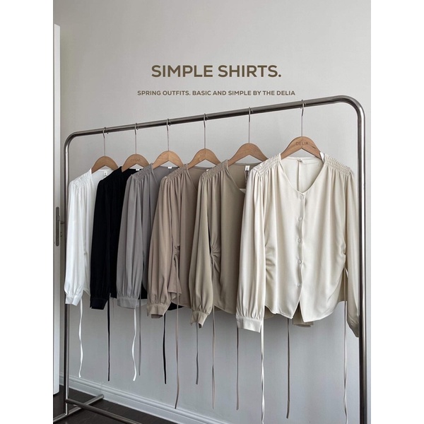 308 ÁO SƠ MI DÀI TAY DÚM VAI EO