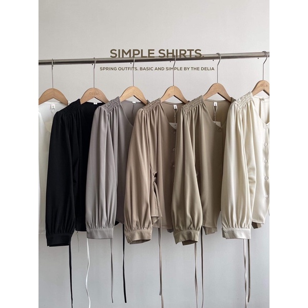 308 ÁO SƠ MI DÀI TAY DÚM VAI EO