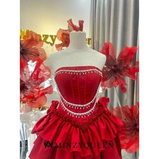 Đầm xòe cup bí nơ eo
