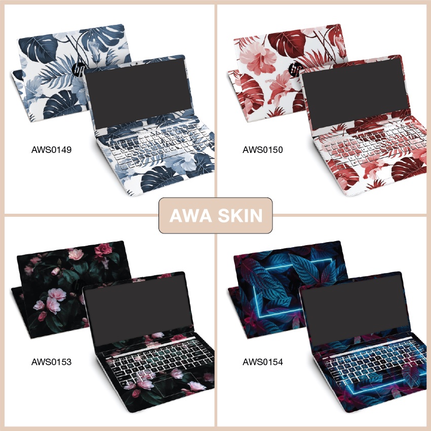 Decal Dán Laptop Mẫu Lá AWA SKIN - Skin Cắt Chỉ Cần Tháo Dán Cho Tất Cả Dòng Máy