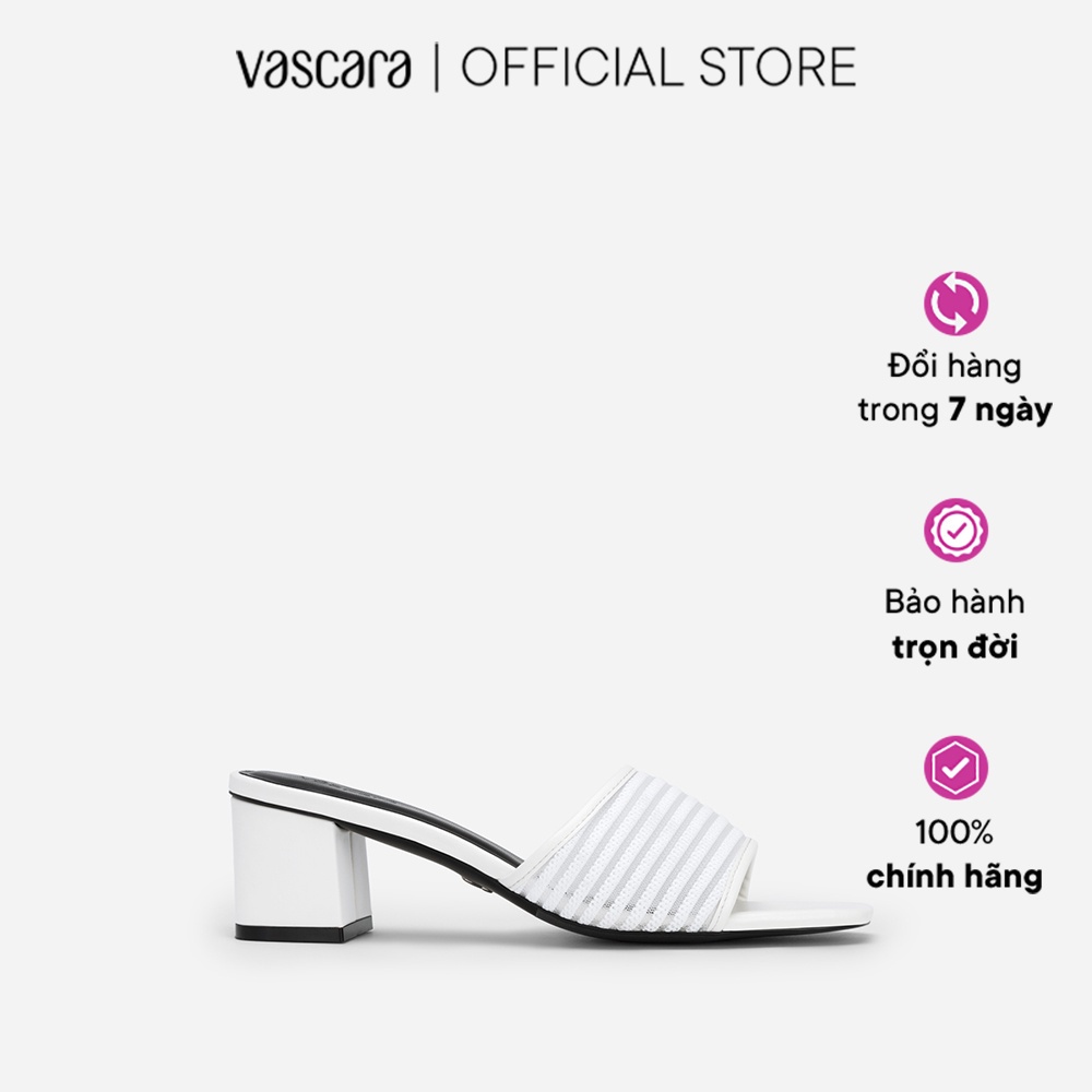 Vascara Guốc Quai Ngang Phối Lưới Đan Layer - GNN 0192