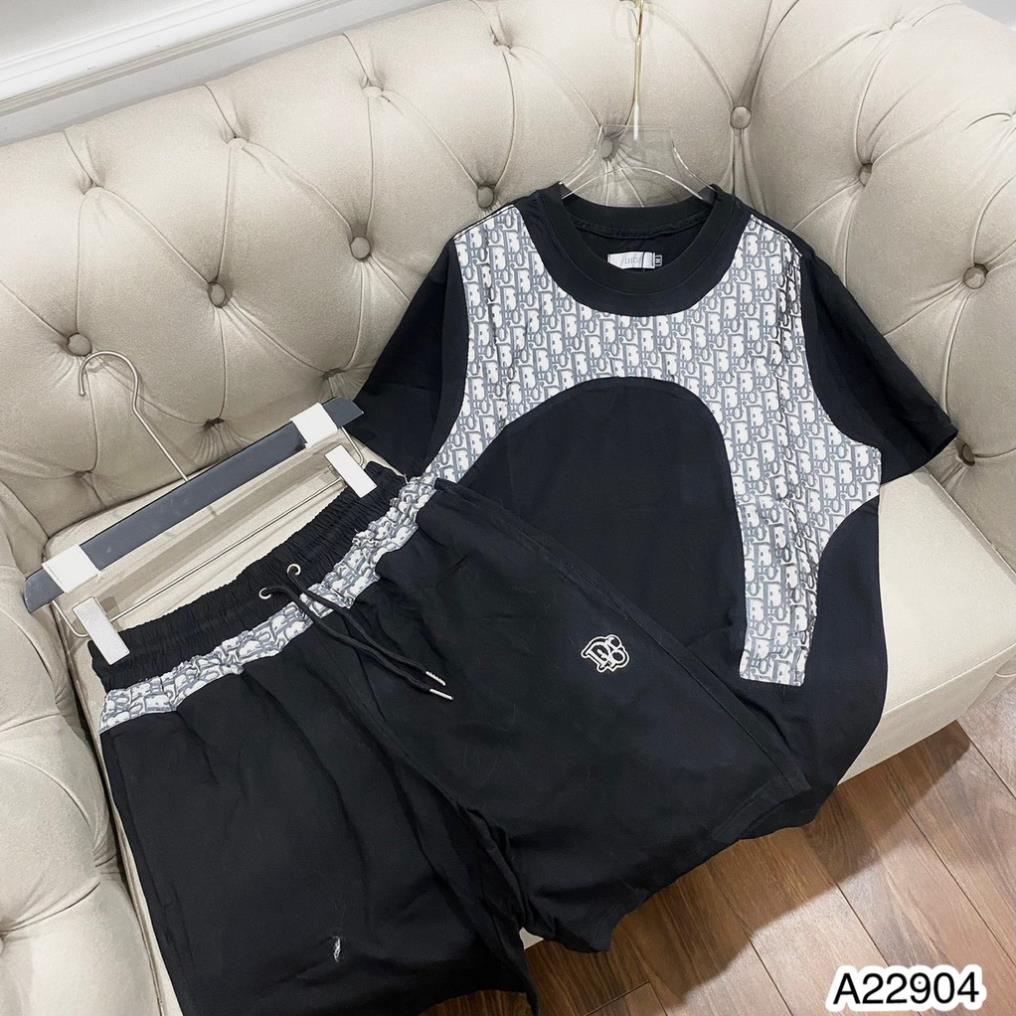 Bộ Hè Nam Đi ô Viền Vai Siêu Đẹp - Bộ Hè Nam Mcqueen Viền Đi ô Chất Siêu Mát