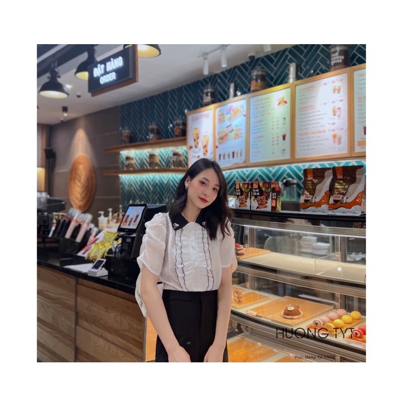 Áo somi ngắn tay thiết kế Diana DESIGN BY HUONGTYT