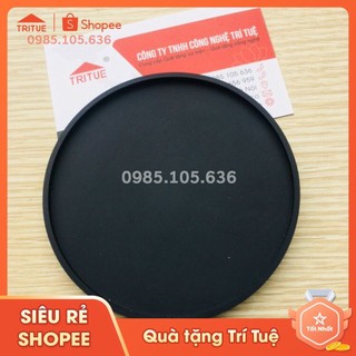 Bộ 8 miếng lót ly bằng silicon màu đen chống trượt