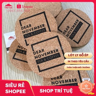 Đặt Lót Ly Gỗ Ép Sử Dụng Cho Nhà Hàng, In Ấn Đế Lót Cốc Gỗ Công Nghiệp Cho Quán Bar {SHOPEE}