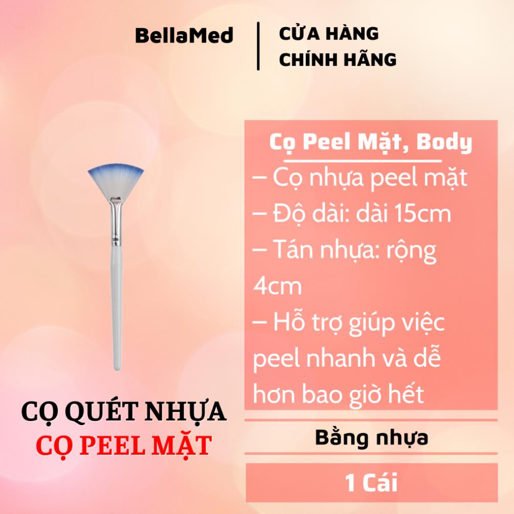 Cọ nhựa peel mặt, peel body 15cm tán xòe lớn và cọ peel 19cm tán mỏng chuyên dụng cho spa