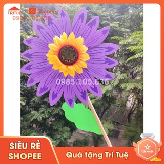 Chong Chóng Nhựa Hình Hoa Hướng Dương Màu Tím Nổi Bật