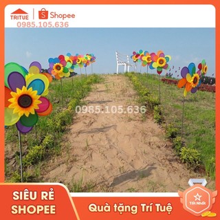 Chong Chóng Hình Bông Hoa Hướng Dương Màu Cầu Vồng