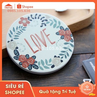 Lót ly bằng gốm sứ, lót ly cao cấp, lót ly thấm hút tốt nhất, lót ly trang trí bàn ăn