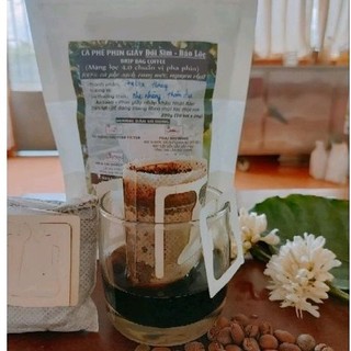 Cà phê phin giấy 100% hạt arabica cầu đất đà lạt _200gram/10 túi lọc - drip coffee