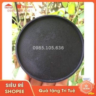 Set 7 miếng lót cốc cao su đen trơn sang trọng