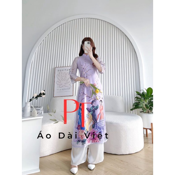 💥 Áo dài tơ óng sang xịn , vải mềm , màu đẹp  cao cấp hàng hàng kế giá sỉ