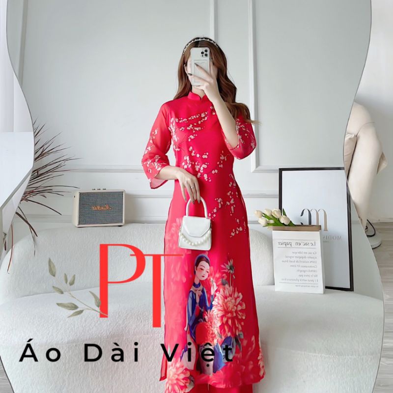 💥 Áo dài tơ óng sang xịn , vải mềm , màu đẹp  cao cấp hàng hàng kế giá sỉ