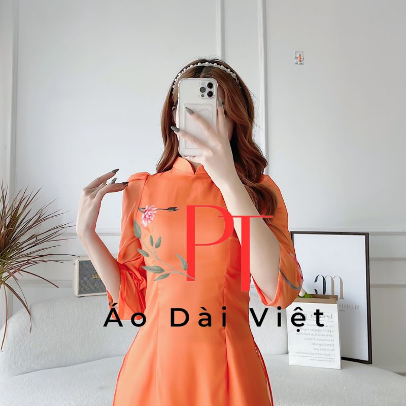 💥 Áo dài tơ óng sang xịn , vải mềm , màu đẹp  cao cấp hàng hàng kế giá sỉ