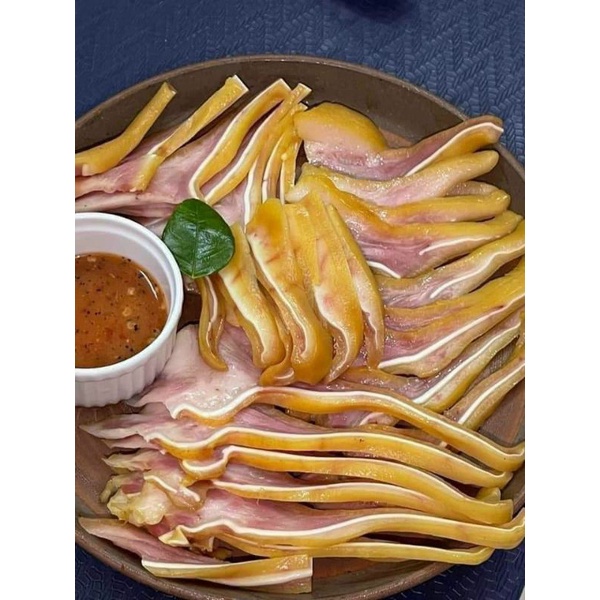 TAI HEO Ủ MUỐI - DAI GIÒN SẦN SẬT, THƠM NGON HẤP DẪN khay 500g giao Tp.hcm