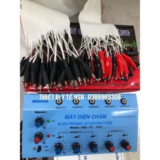 ❤️ dây xung điện châm cứu cao cấp 2 đầu phụ kiện dây điện châm cứu jack 3,5mm cho các loại máy điện châm hà nội