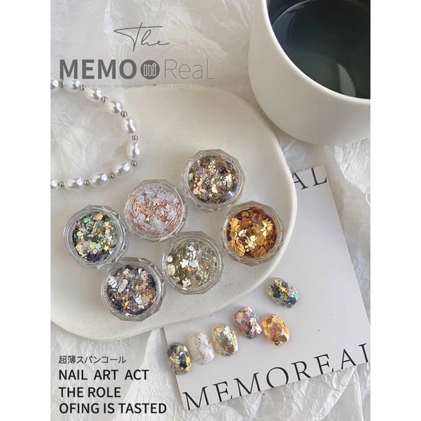 Set 6 nhũ thỏ Rose Gold Cao cấp ẩn móng