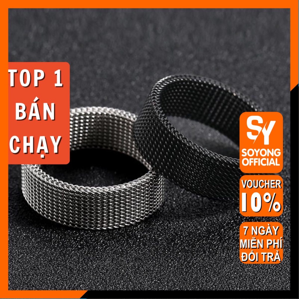 Nhẫn Nam Xích Elas Ring Phong Cách Hiphop Kuu Clothes Màu Đen Bạc Đẹp Cao Cấp - Nhẫn Chất liệu Titan Không Gỉ- Elas Ring