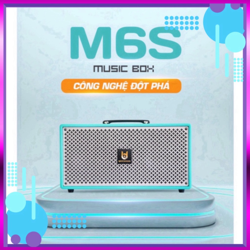 Loa di động cao cấp chính hãng Best Sound M6s Musicbox (Hàng nhập khẩu, 2022) ( sale ) Miễn phí giao hàng . . . .